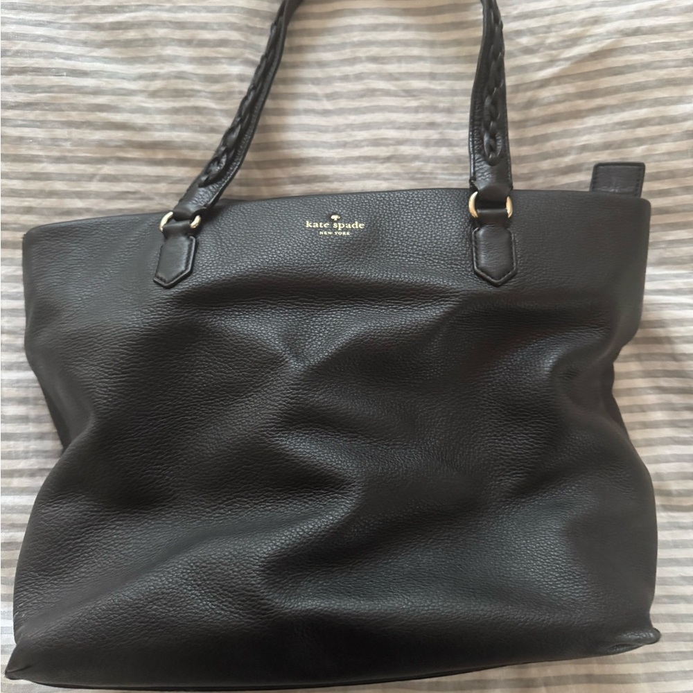 Kate Spade Black Pebbled Tote